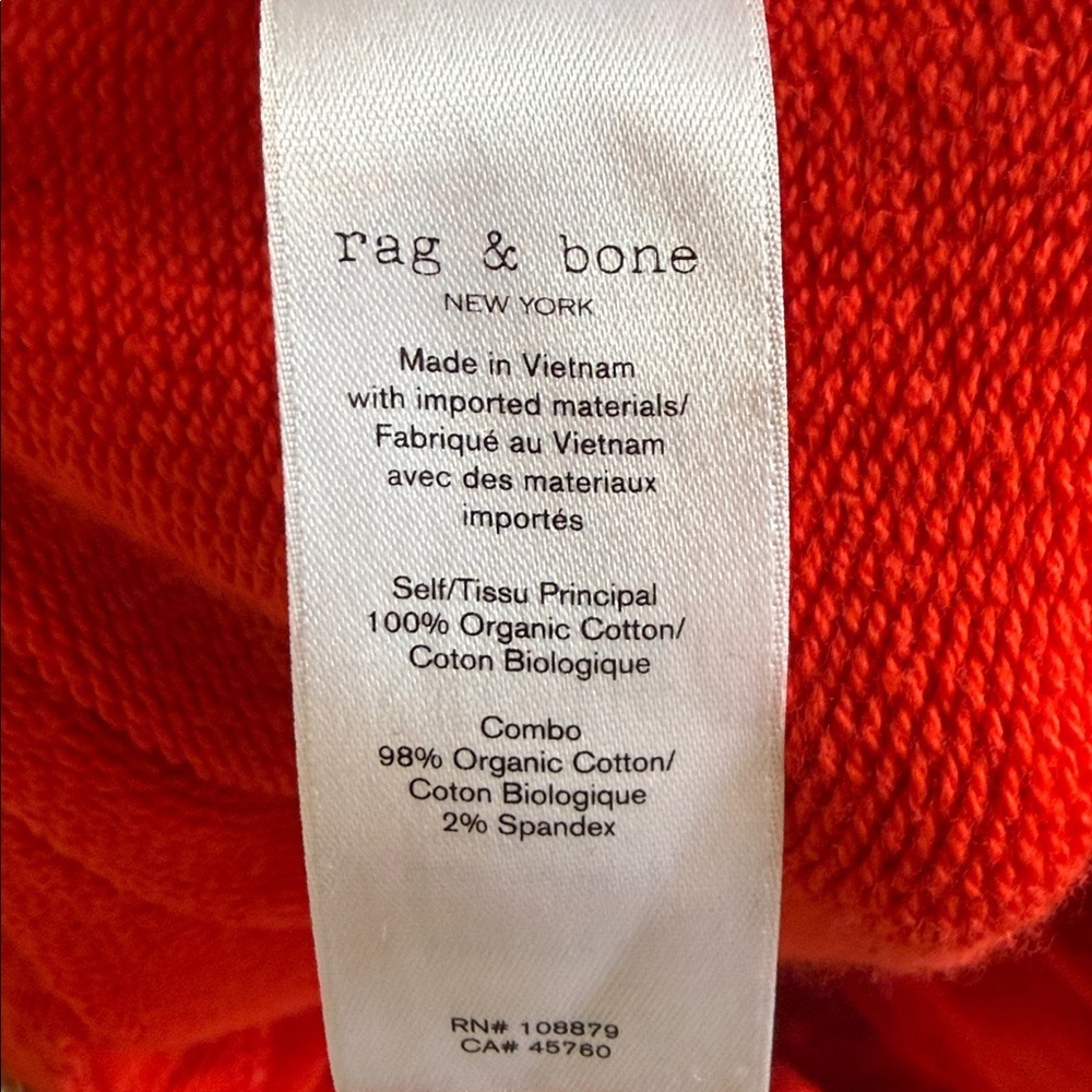 rag & bone women’s Red Sweatpants - Picture 8 of 9